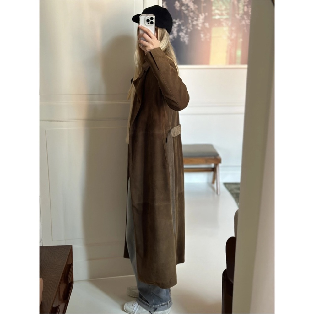 Jil Sander Genuine Suede Coat